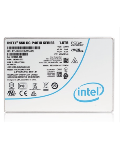 Диск NVMe Intel 1.6tb DC P4610 Pcie NVMe (SSDPE2KE016T8)