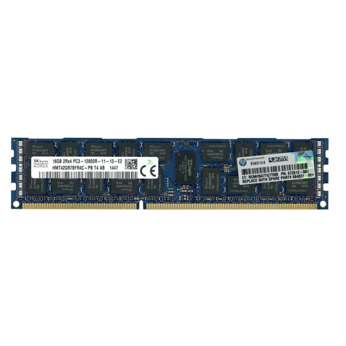 Оперативна пам'ять SK Hynix 16Gb DDR3-1600 PC3-12800R (HMT42GR7BFR4C‐PB) RDIMM ECC Registered