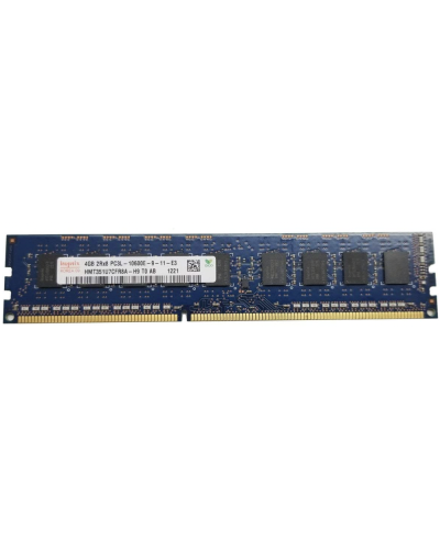 Оперативна пам'ять SK Hynix 4Gb DDR3-1333 PC3L-10600E (HMT351U7CFR8A‐H9) UDIMM ECC Unbuffered