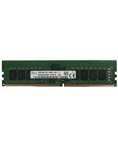 Оперативна пам'ять SK Hynix 16Gb DDR4-2666 PC4-21300 (HMA82GU6JJR8N-VK) UDIMM Non-ECC Unbuffered